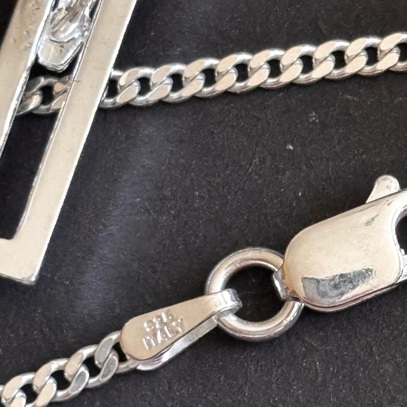 Men Men\'s Silver Crucifix Pendant Necklace